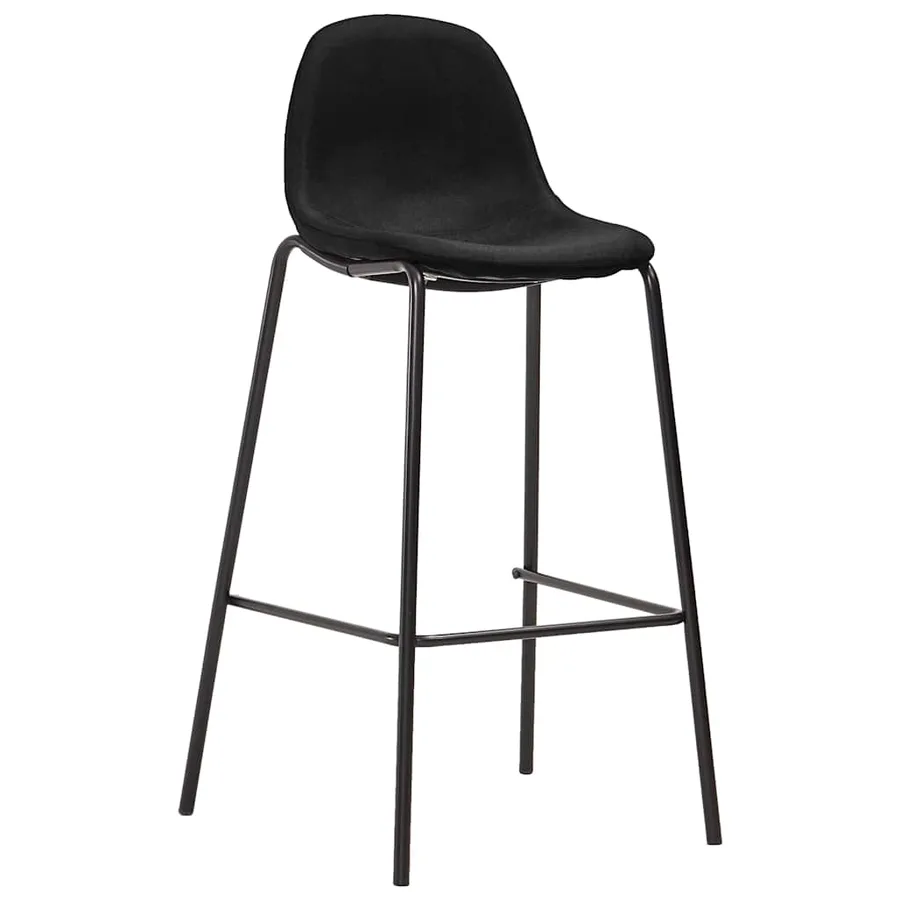 Ensemble de bar 3 pcs Tissu Noir - 7