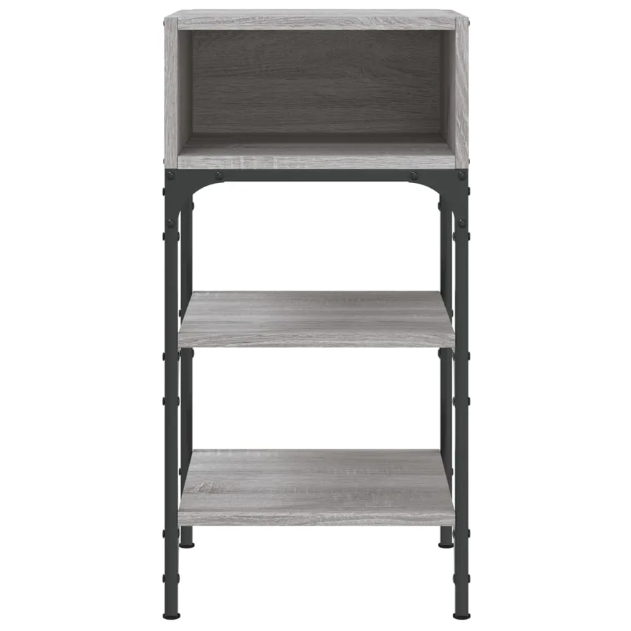Tables de chevet 2 pcs sonoma gris 35x34,5x70cm bois ingénierie - 5