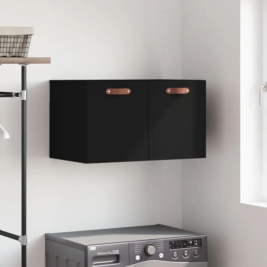 Armoire murale Noir 60x36,5x35 cm Bois d'ingénierie