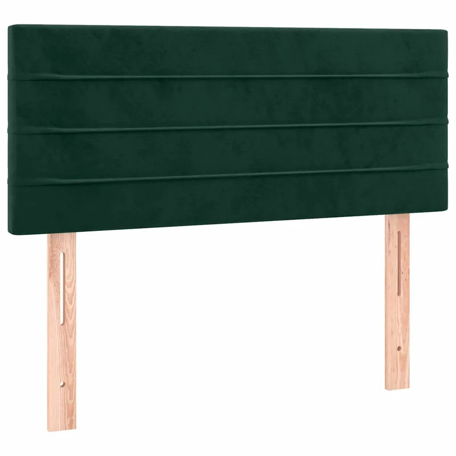 Sommier à lattes de lit avec matelas Vert foncé 90x190 cm - 6