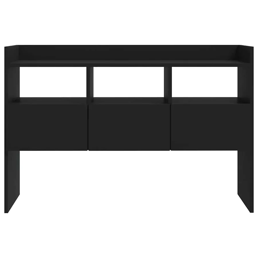 Buffet Noir 105x30x70 cm Bois d’ingénierie - 6
