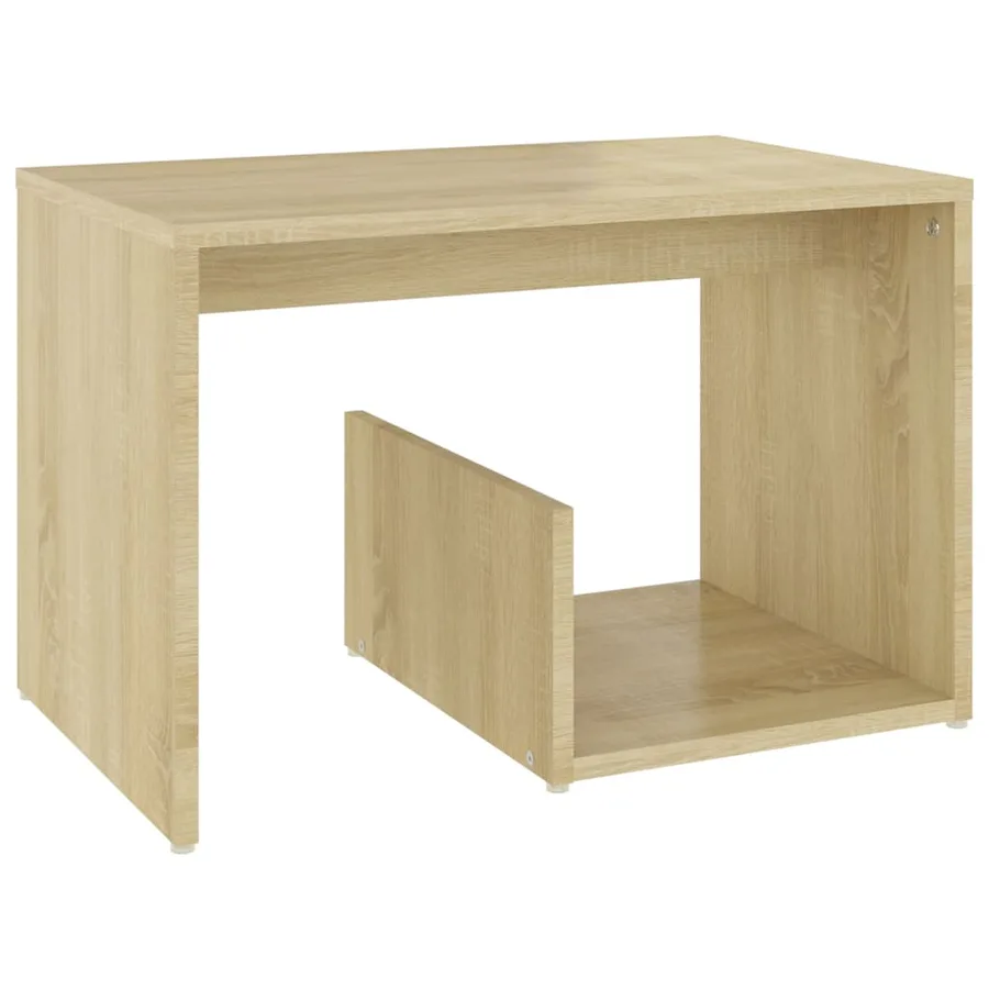 Table d'appoint chêne sonoma 59x36x38 cm bois d'ingénierie - 2