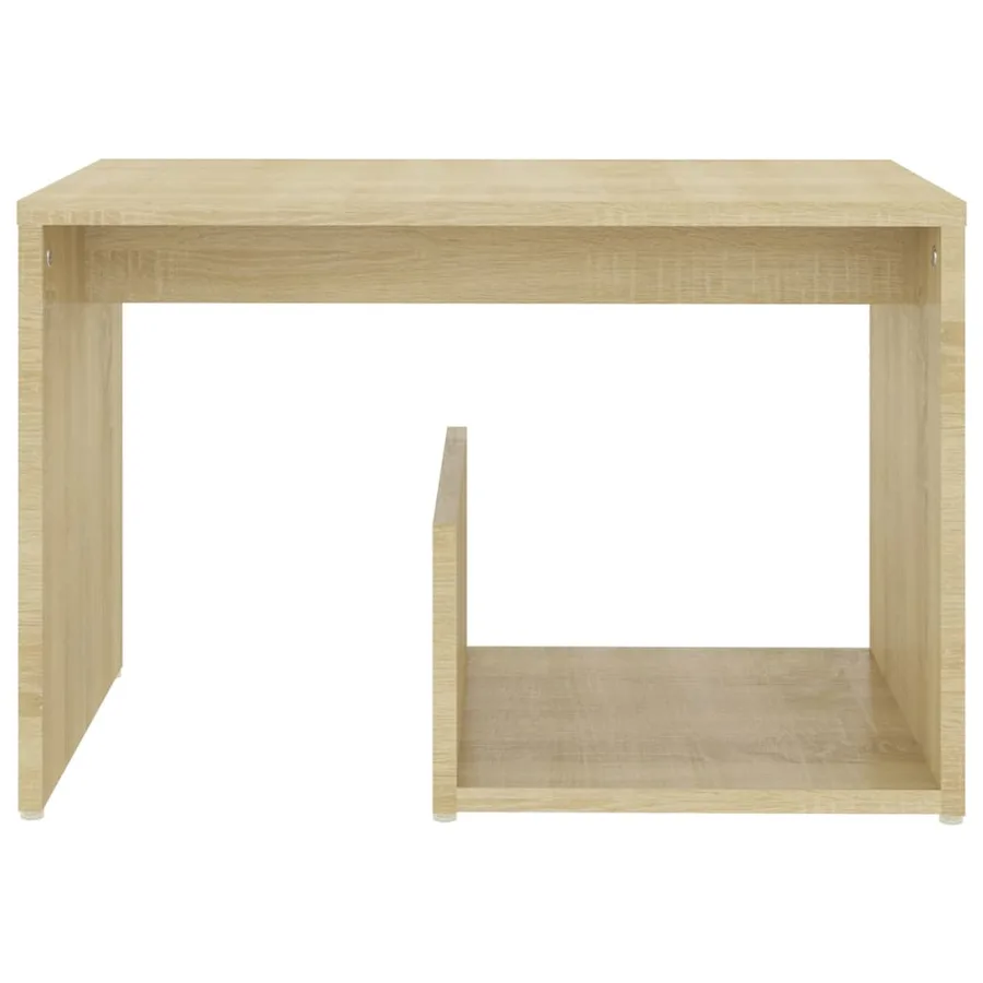 Table d'appoint chêne sonoma 59x36x38 cm bois d'ingénierie - 4