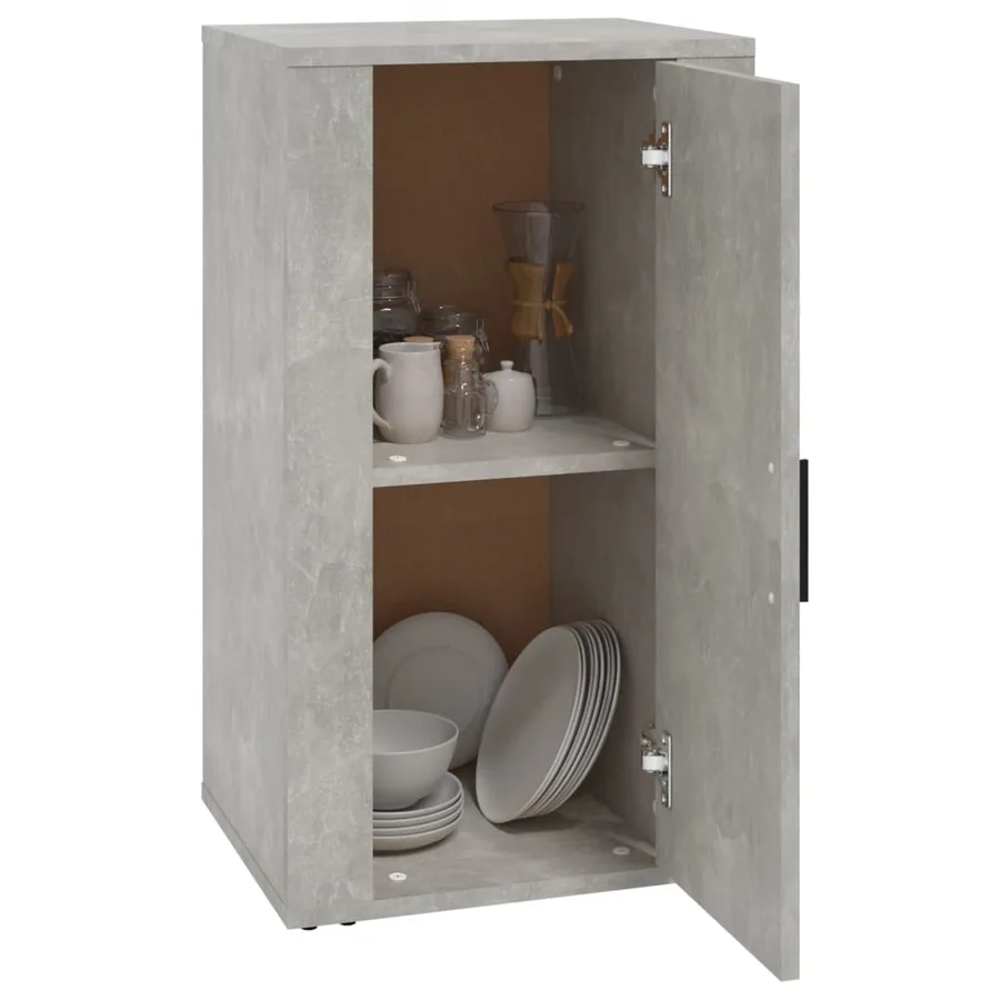 Buffet Gris béton 40x33x70 cm Bois d'ingénierie - 8