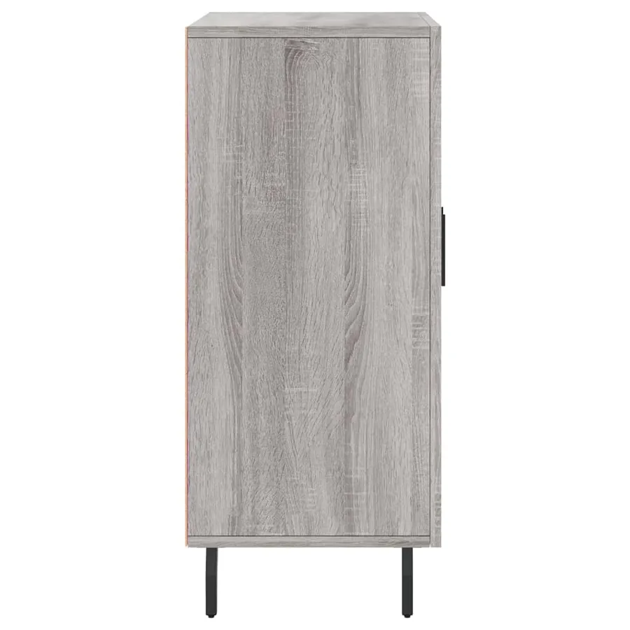 Buffet sonoma gris 90x34x80 cm bois d'ingénierie - 7