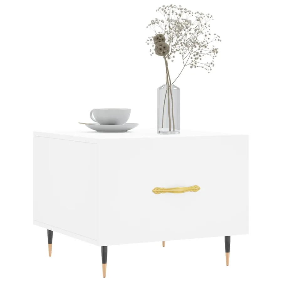 Tables basses 2 pcs blanc 50x50x40 cm bois d'ingénierie - 3