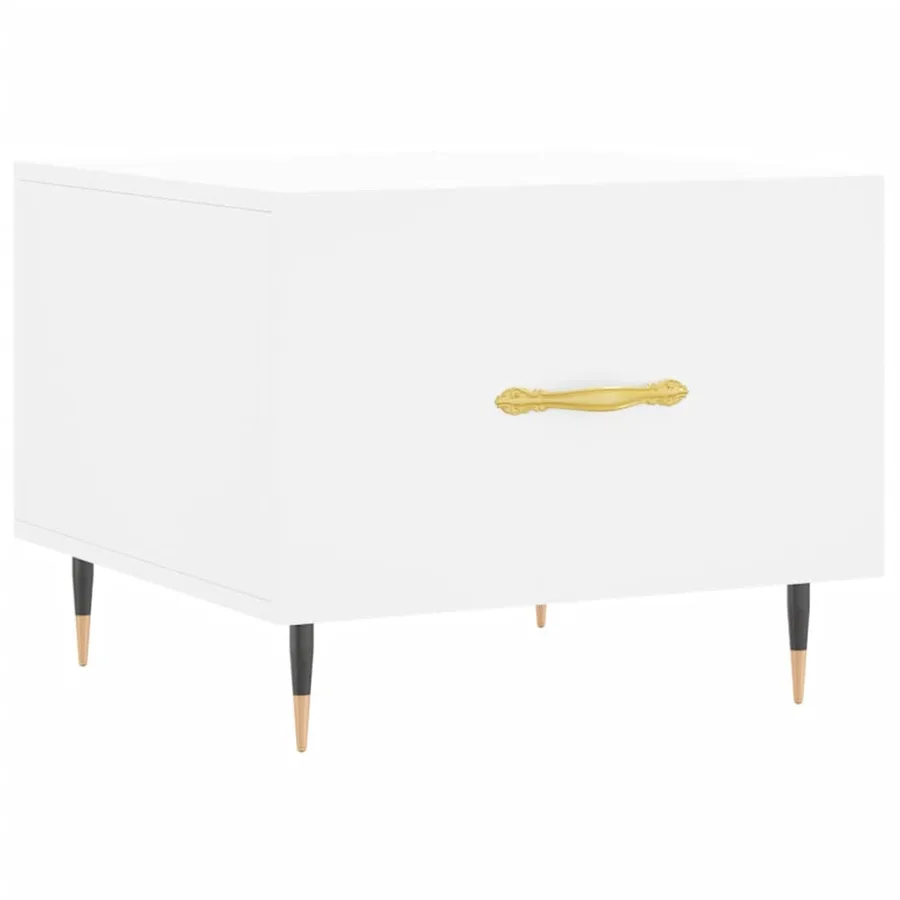 Tables basses 2 pcs blanc 50x50x40 cm bois d'ingénierie - 5