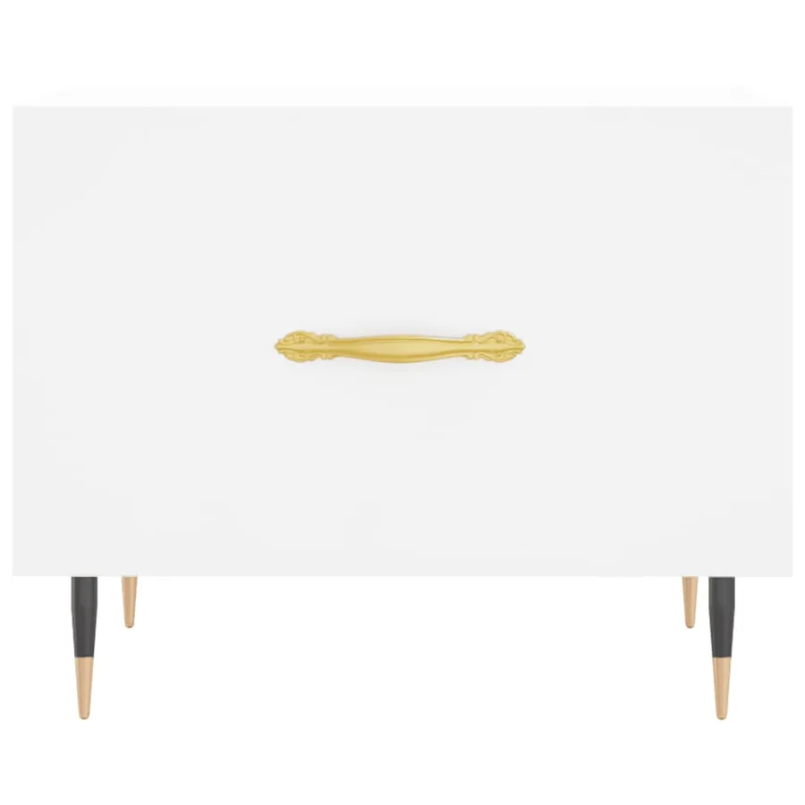 Tables basses 2 pcs blanc 50x50x40 cm bois d'ingénierie - 6