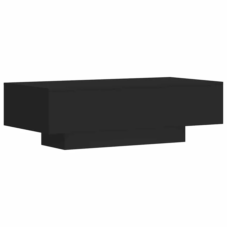 Table basse noir 100x49,5x31 cm bois d'ingénierie - 6
