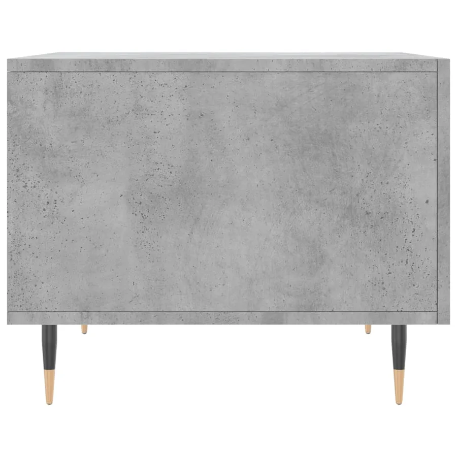 Table basse gris béton 50x50x40 cm bois d'ingénierie - 7