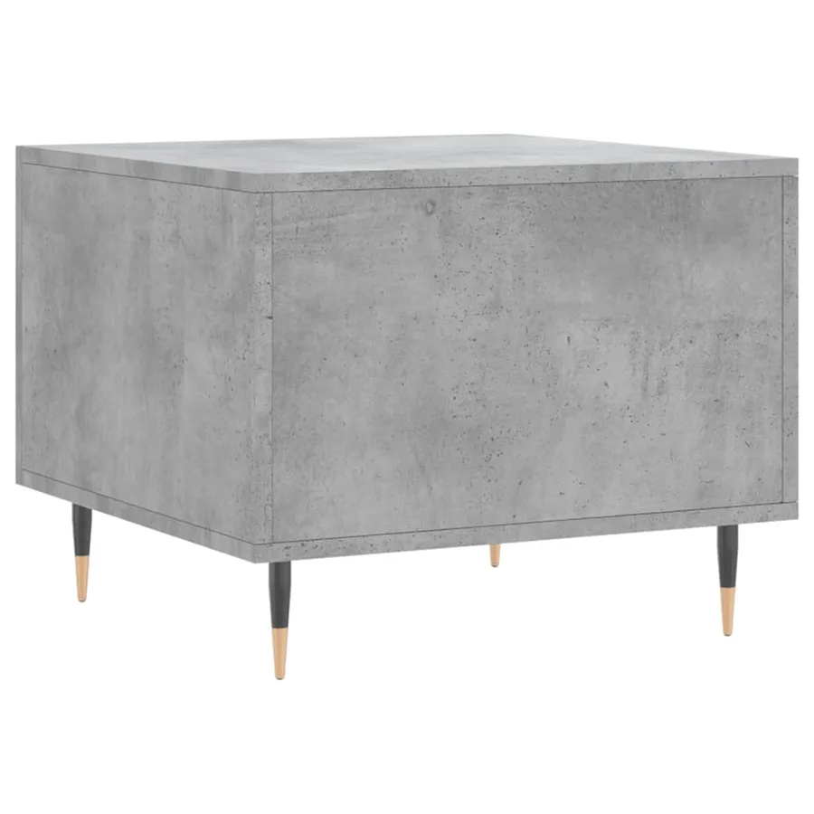 Table basse gris béton 50x50x40 cm bois d'ingénierie - 8