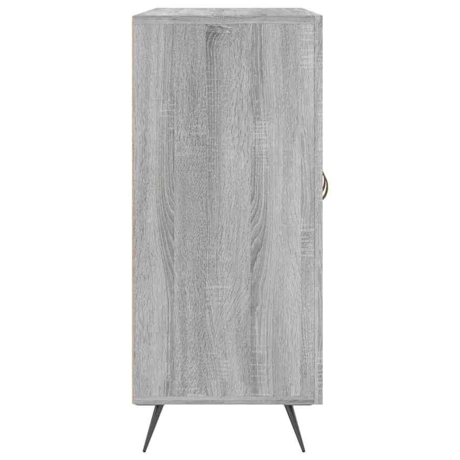 Buffet sonoma gris 90x34x80 cm bois d'ingénierie - 7