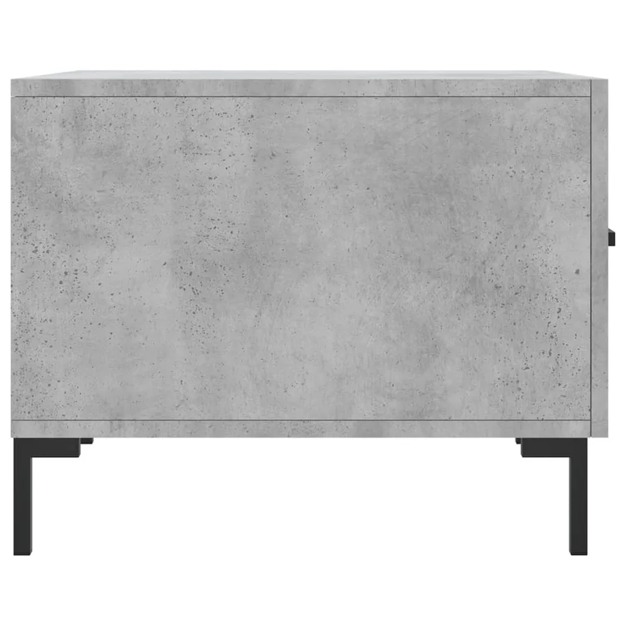 Table basse gris béton 50x50x40 cm bois d'ingénierie - 7
