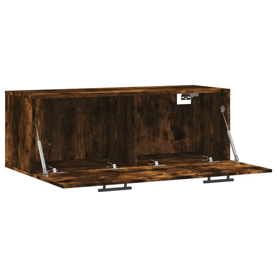 Armoire murale Chêne fumé 100x36,5x35 cm Bois d'ingénierie - 6