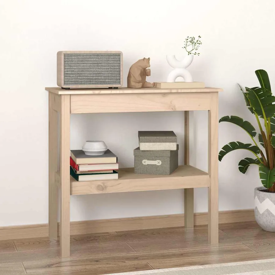 Table console 80x40x75 cm Bois massif de pin