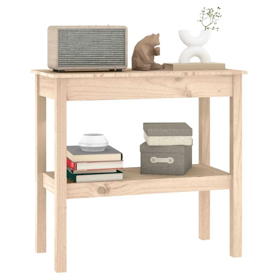 Table console 80x40x75 cm Bois massif de pin - 5