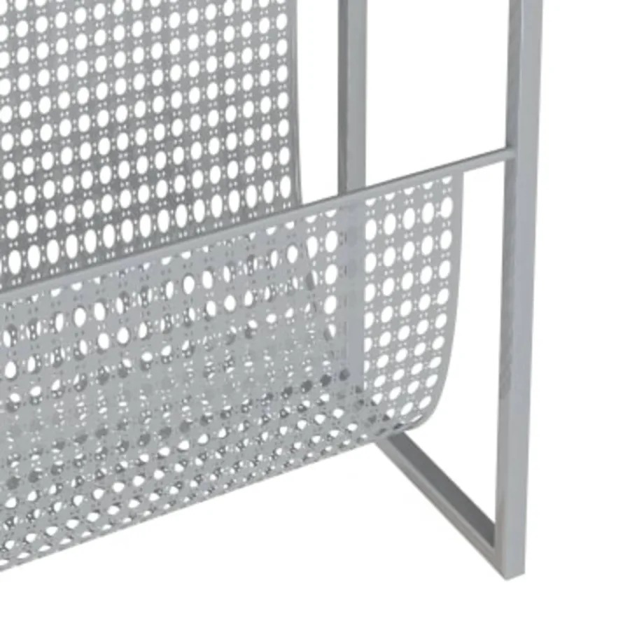 Porte-revue Argenté 35x15x45 cm Acier - 6