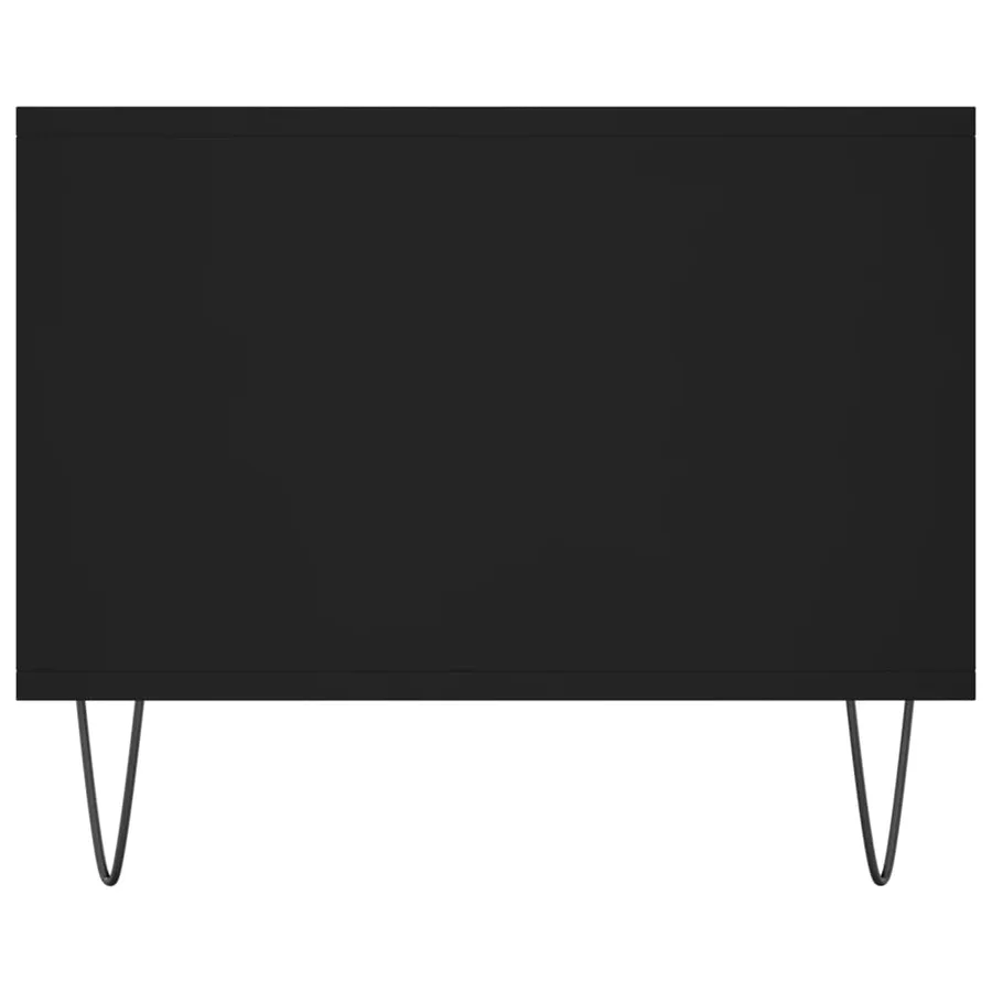 Table basse noir 102x50x40 cm bois d'ingénierie - 7