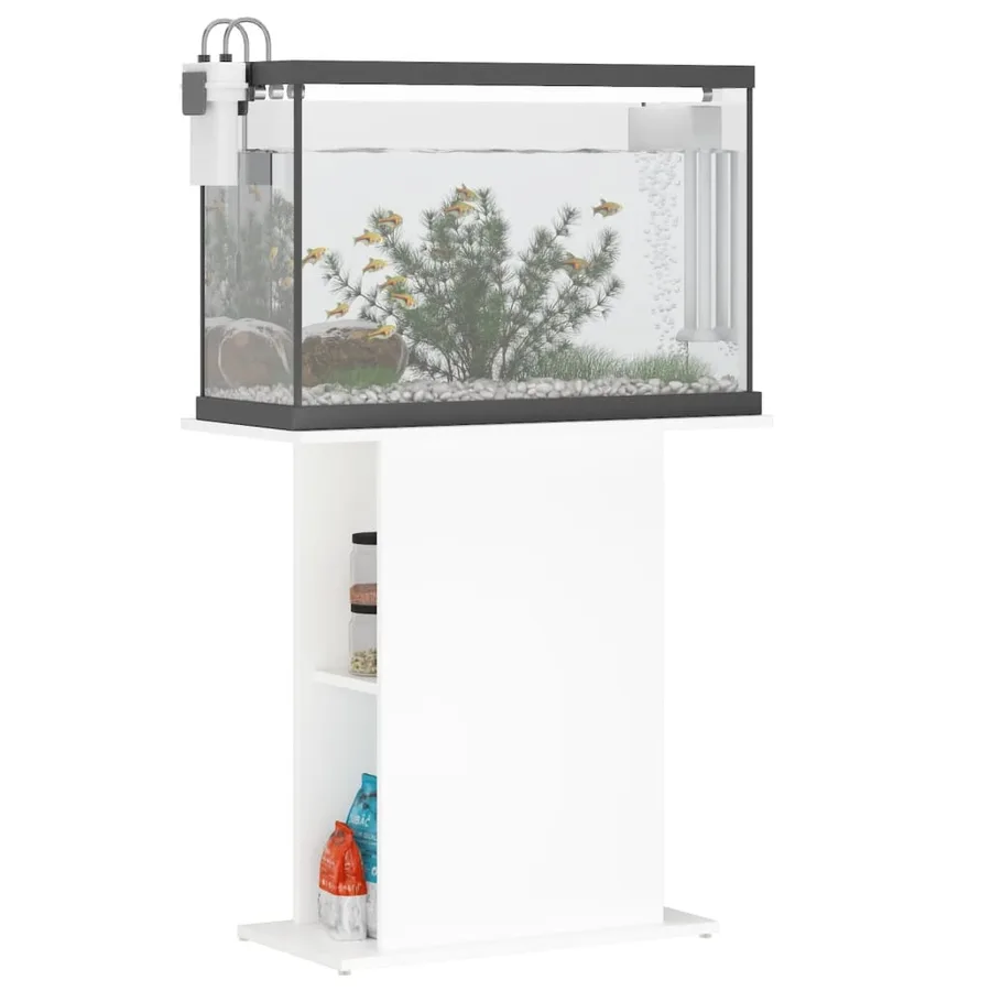 Support d'aquarium Blanc 75x36x72,5 cm Bois d'ingénierie - 3
