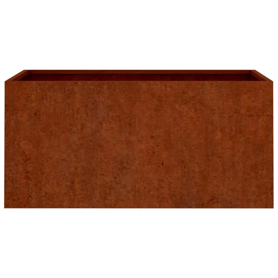 Jardinière 62x30x29 cm acier corten - 5