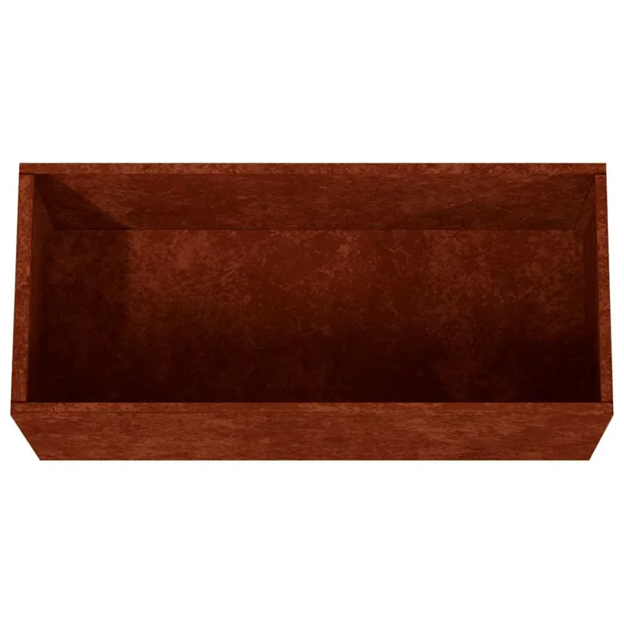 Jardinière 62x30x29 cm acier corten - 7