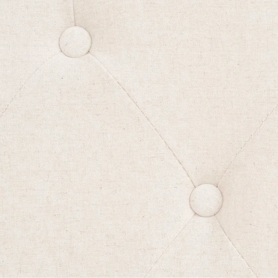 Ensemble de canapés 3 pcs tissu blanc crème - 13