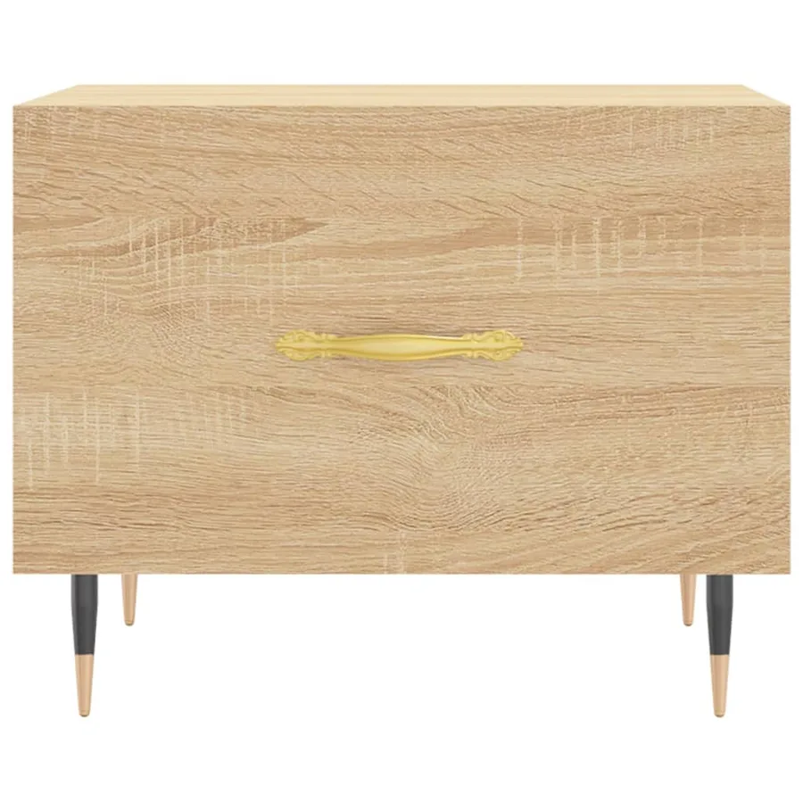 Table basse Chêne sonoma 50x50x40 cm Bois d'ingénierie - 5