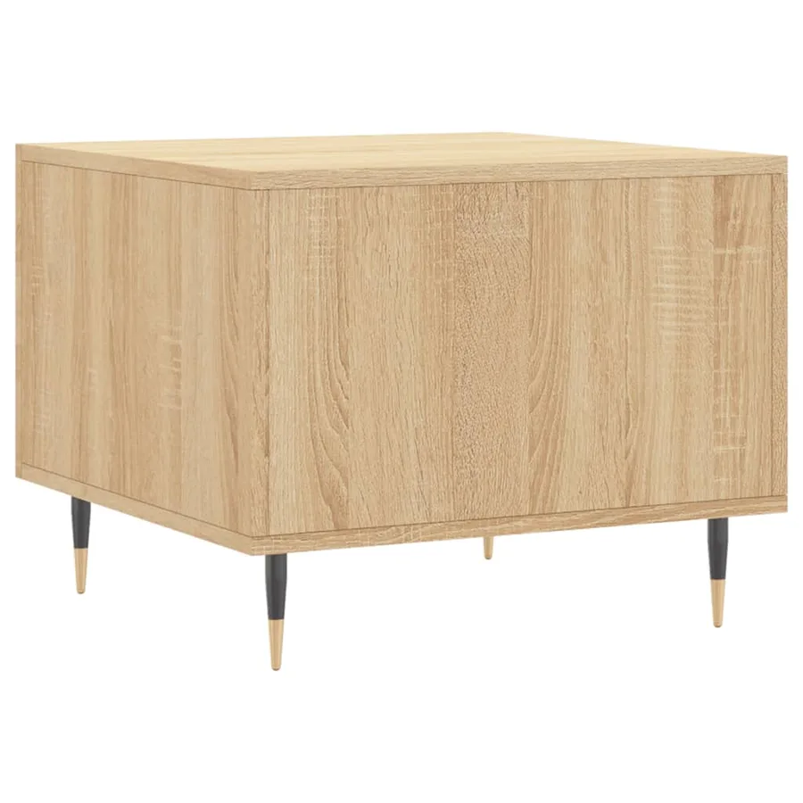 Table basse Chêne sonoma 50x50x40 cm Bois d'ingénierie - 8