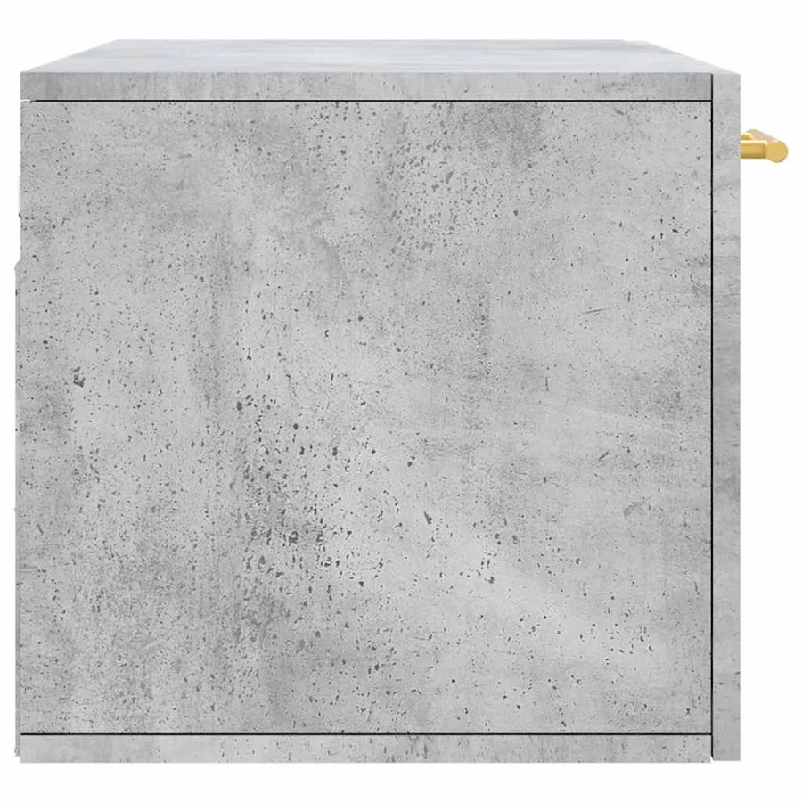 Armoire murale gris béton 80x36,5x35 cm bois d'ingénierie - 7