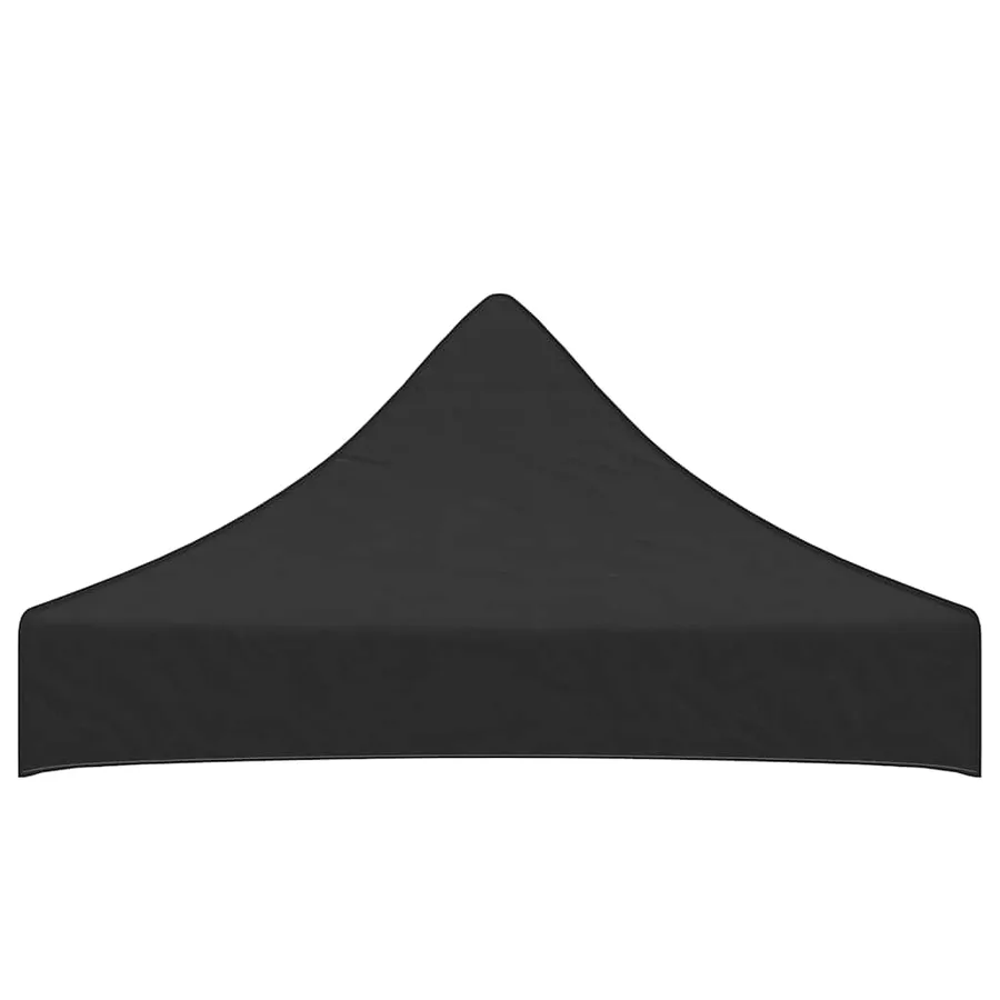 Toit de tente de réception 2x2 m Noir 270 g/m² - 4