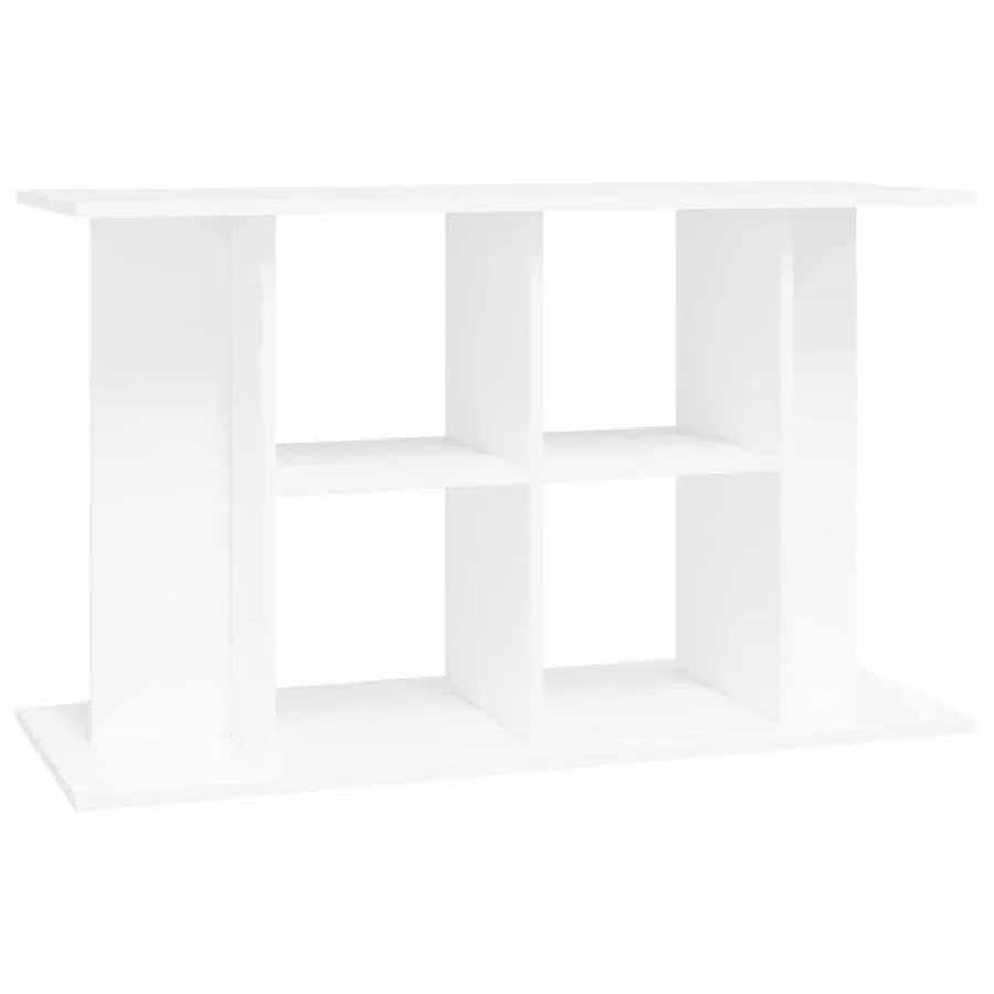 Support pour aquarium blanc 100x40x60 cm bois d'ingénierie - 2