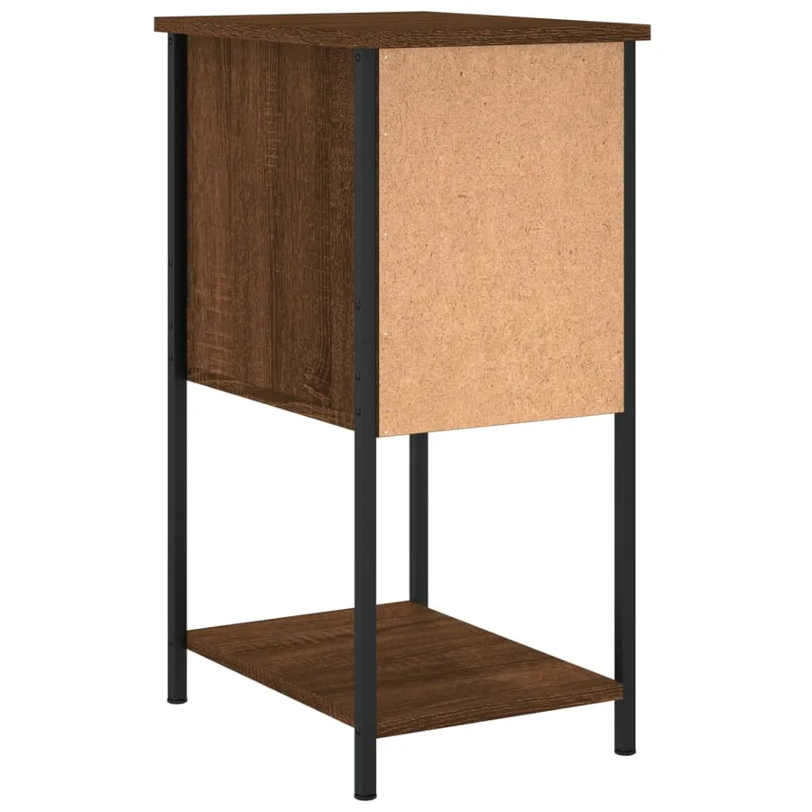 Tables de chevet 2pcs chêne marron 32x42x70cm Bois d'ingénierie - 9