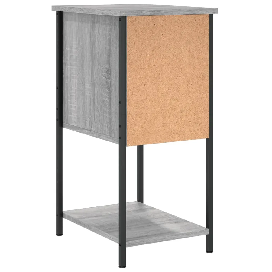 Tables de chevet 2 pcs sonoma gris 32x42x70cm bois d'ingénierie - 9