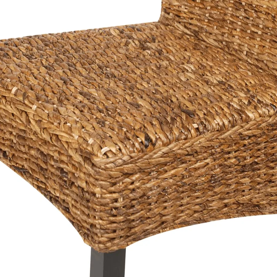 Chaises à manger lot de 4 bois solide de manguier et abaca - 7