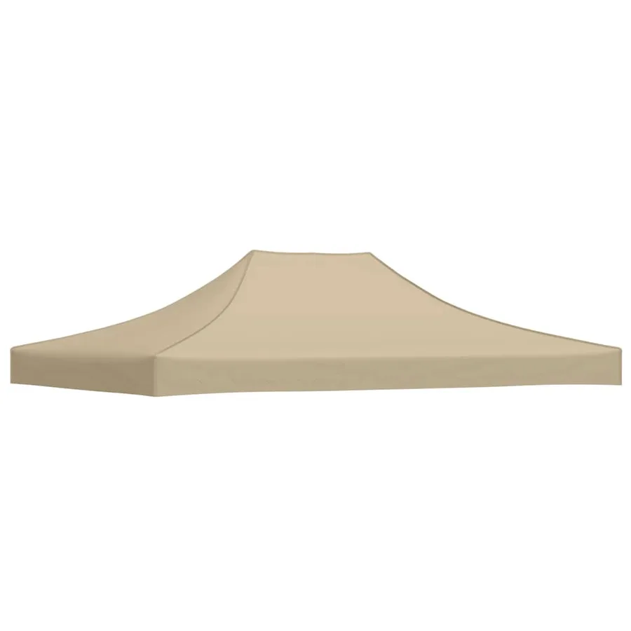 Toit de tente de réception 4,5x3 m Beige 270 g/m² - 5