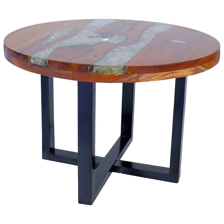 Table basse Teck Résine 60 cm - 2