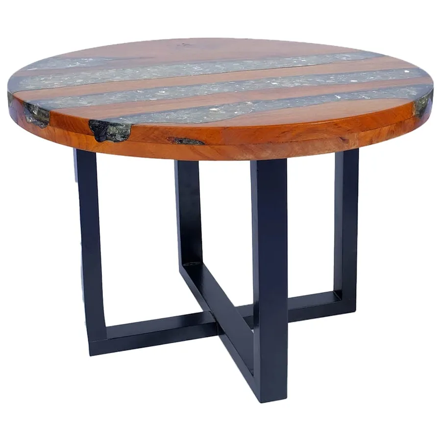 Table basse Teck Résine 60 cm - 4