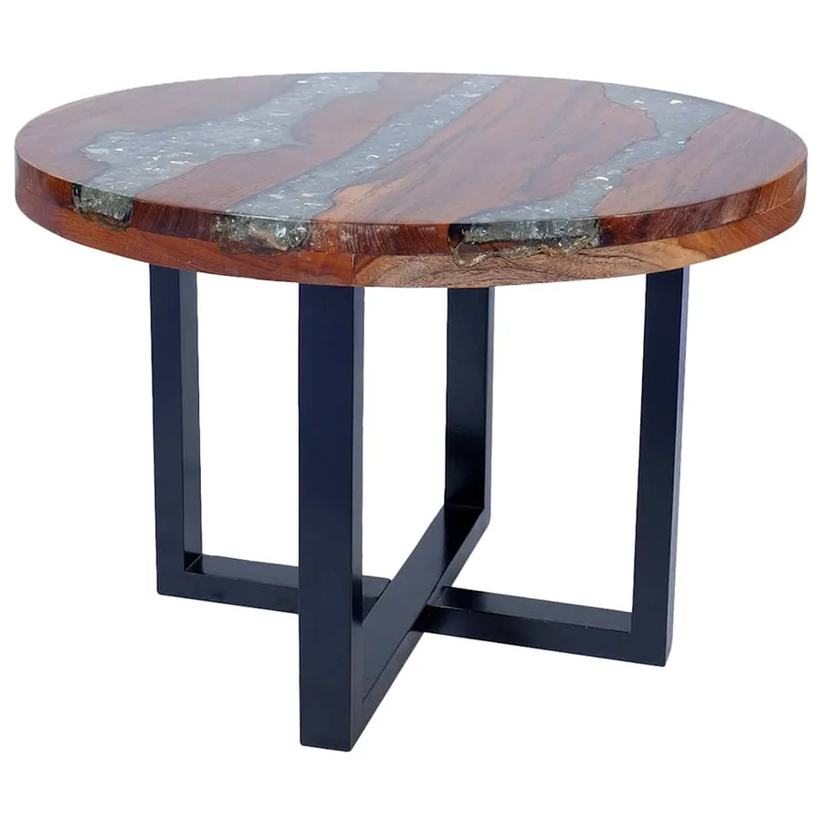 Table basse Teck Résine 60 cm - 5