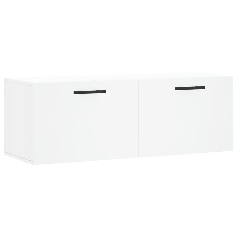 Armoire murale blanc 100x36,5x35 cm bois d'ingénierie - 2