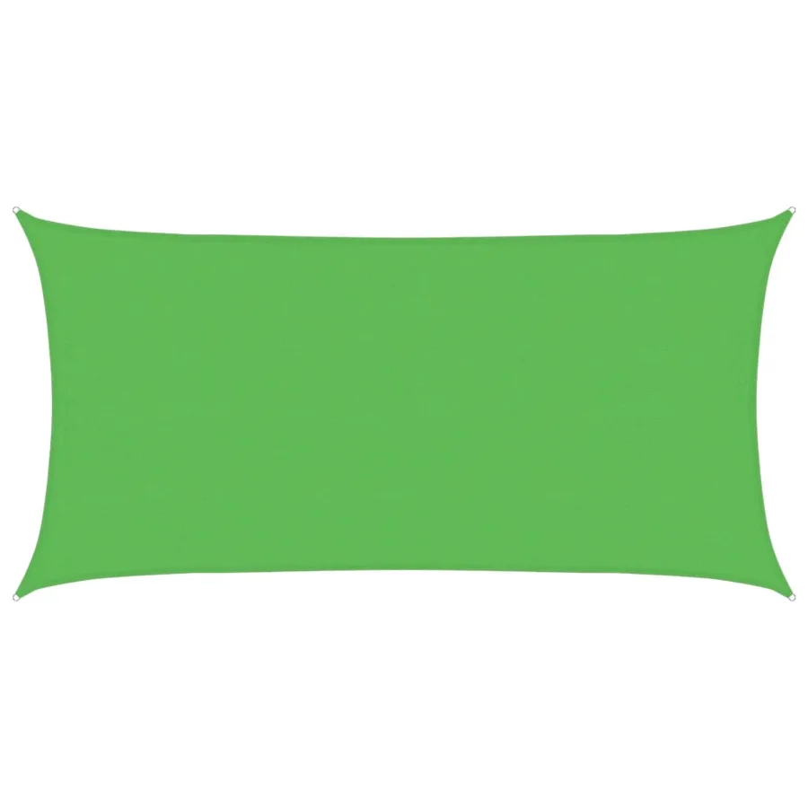 Voile d'ombrage 160 g/m² Vert clair 4x7 m PEHD - 2