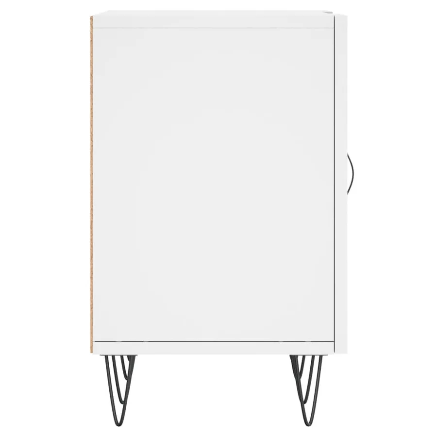 Meuble TV blanc 150x30x50 cm bois d'ingénierie - 7