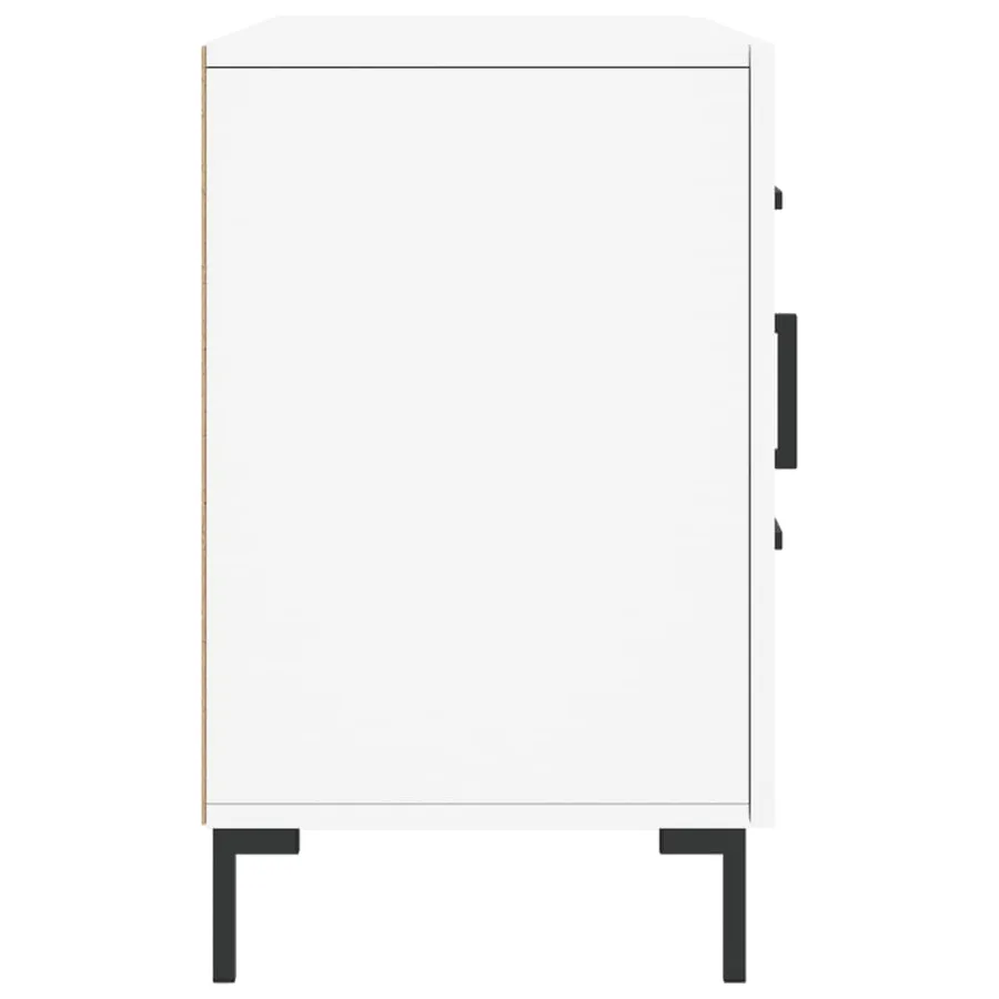 Buffet blanc 100x36x60 cm bois d'ingénierie - 7