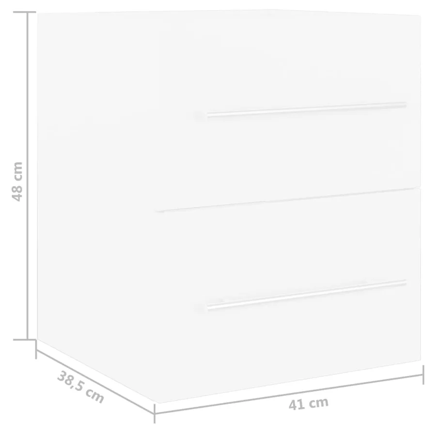 Armoire d'évier avec lavabo intégré Blanc Aggloméré - 12