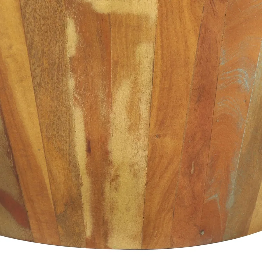 Table basse Ø65x31 cm Bois de récupération massif - 4