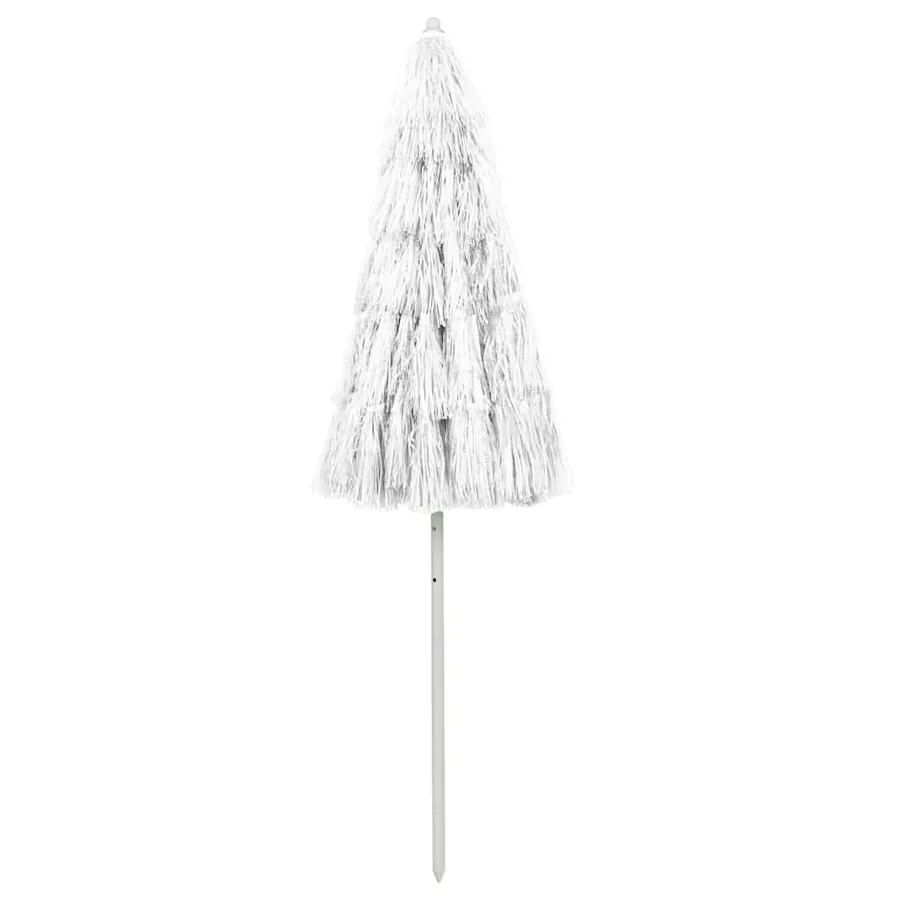Parasol de plage Hawaii blanc 240 cm - 2