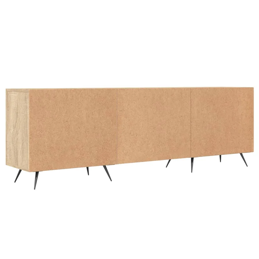 Meuble TV chêne sonoma 150x30x50 cm bois d'ingénierie - 8