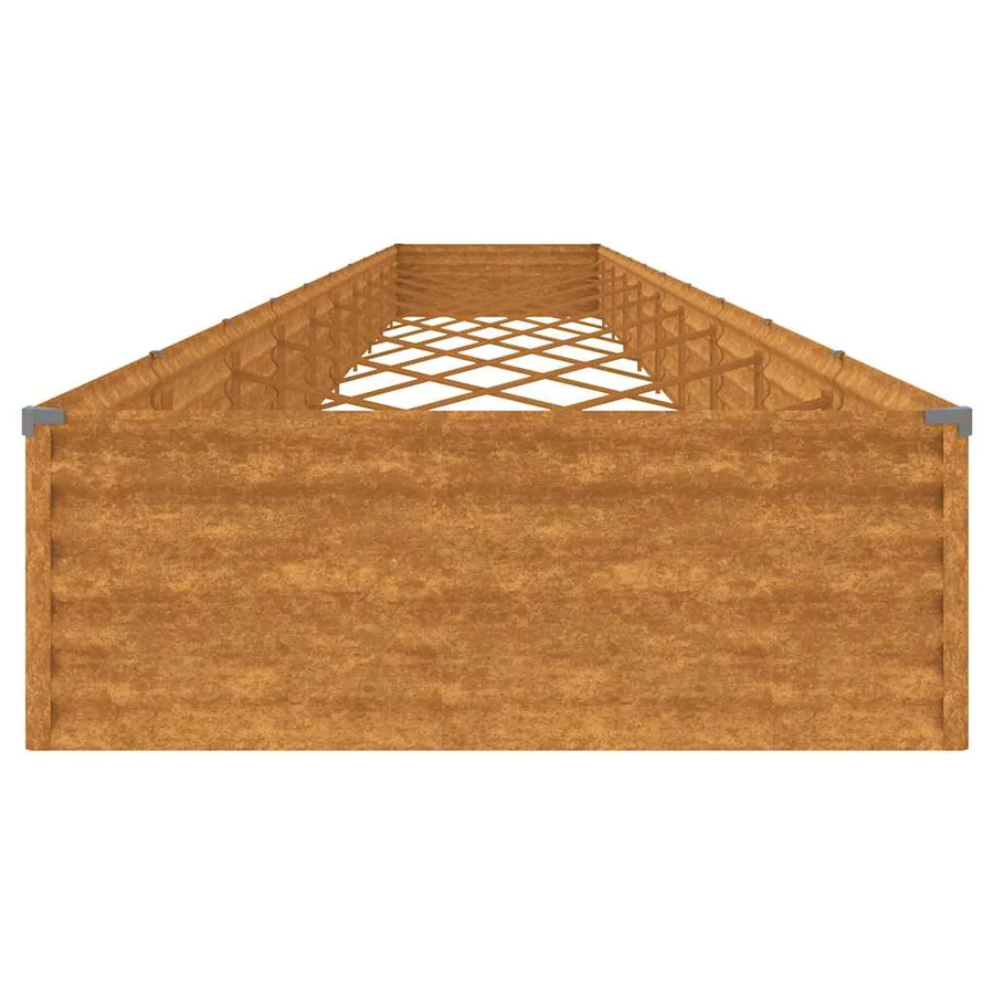 Lit surélevé de jardin 960x100x36 cm acier corten - 5
