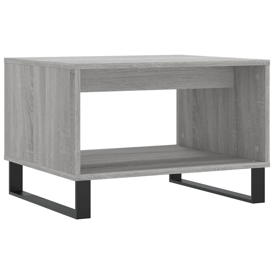 Table basse sonoma gris 60x50x40 cm bois d'ingénierie - 2