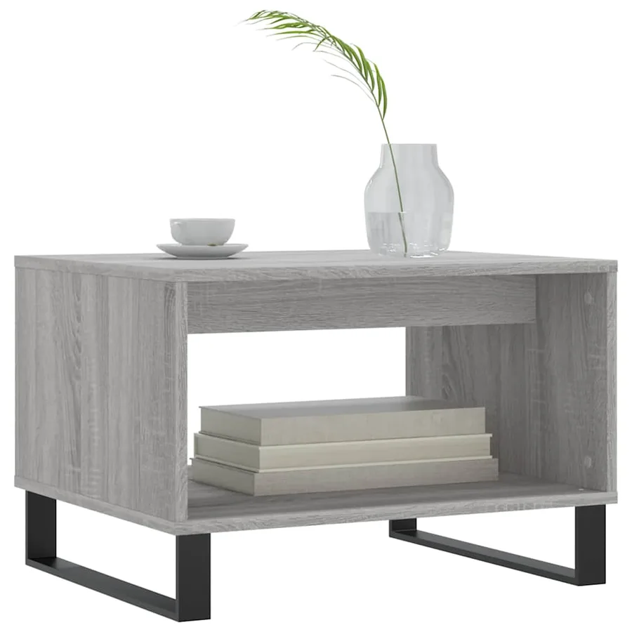 Table basse sonoma gris 60x50x40 cm bois d'ingénierie - 3