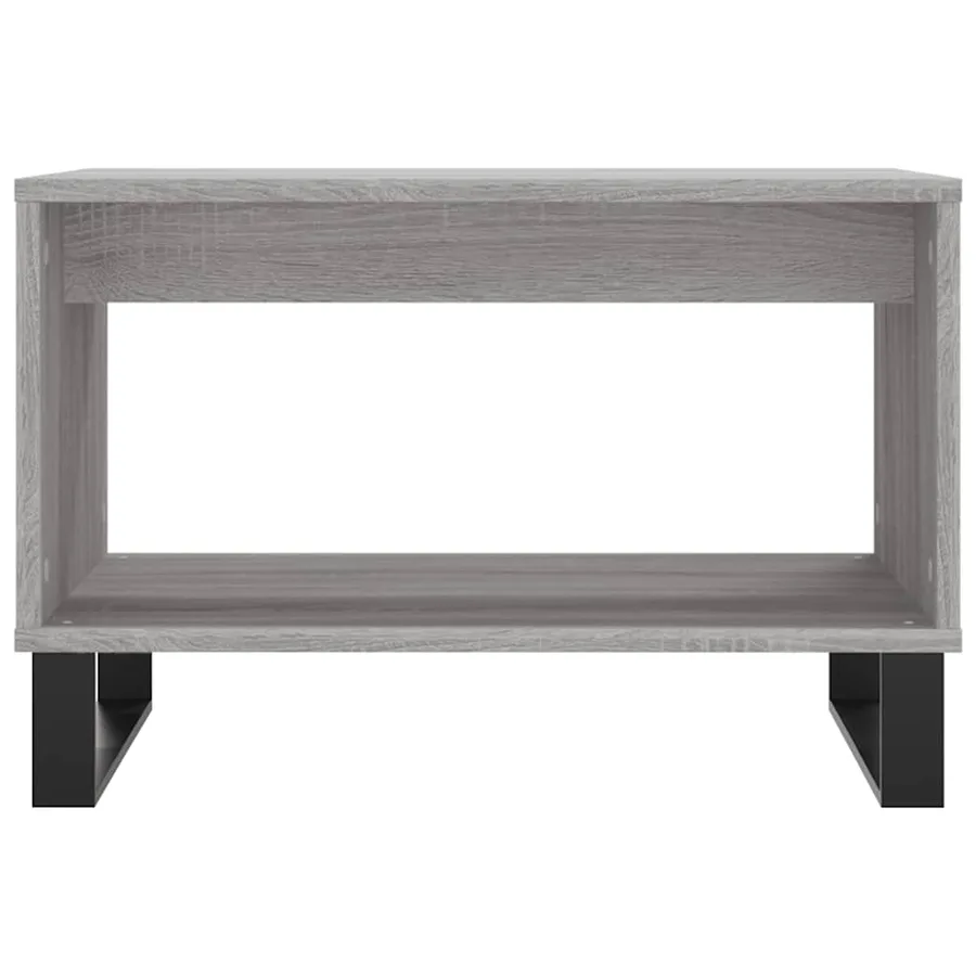 Table basse sonoma gris 60x50x40 cm bois d'ingénierie - 4